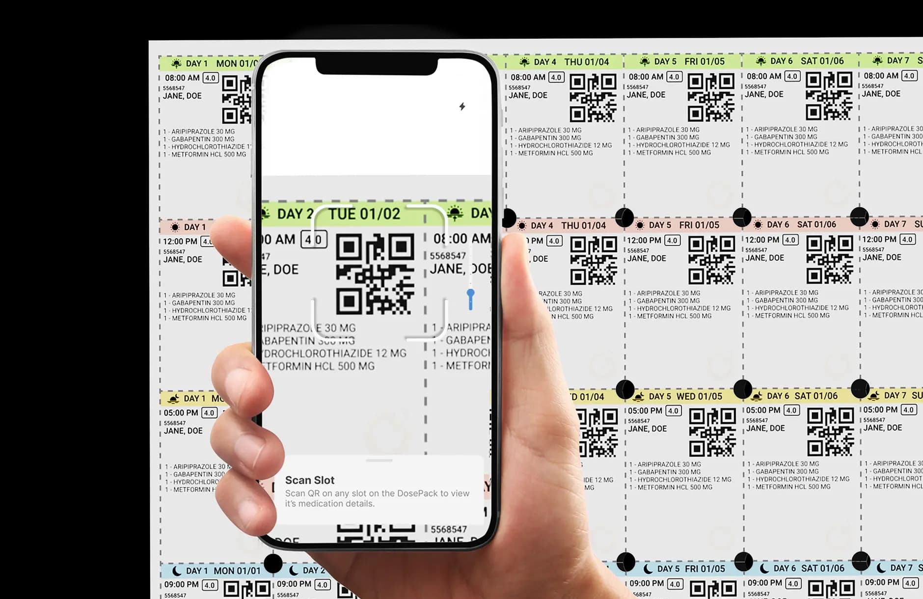Scannable QR Codes On Every Dose Cup